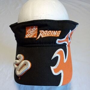 Chase Authentics Black and Orange Racing Visor